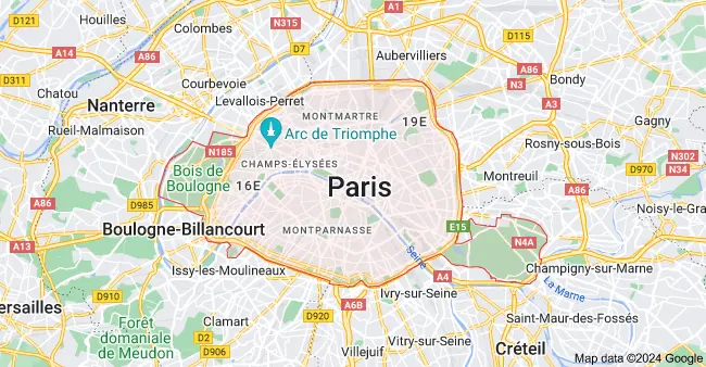 Carte de Paris
